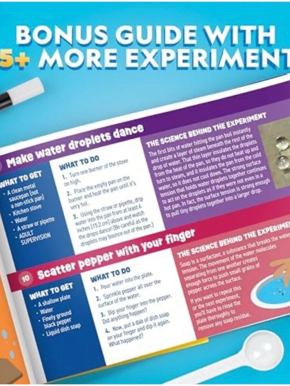 National Geographic Blue and White Party Science Activity Poster